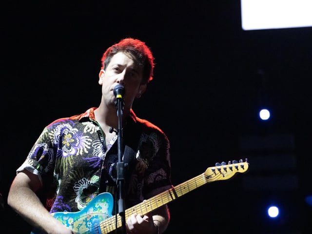The Wombats performing on the Common Stage. Photos by Alex Shute.