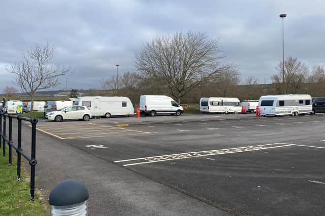 Travellers at Lakeside North Harbour in Portsmouth