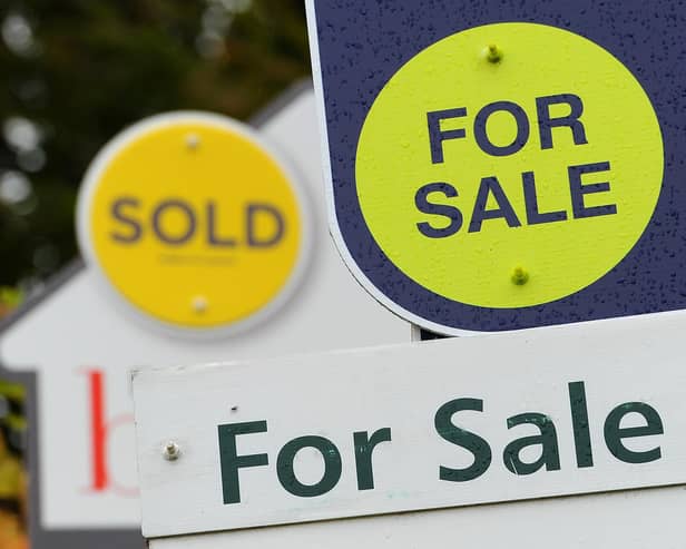 General view of Sold and For Sale signs