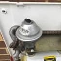 A gas meter reader was shocked to discover a snake hiding in the meter box of a Gosport home.