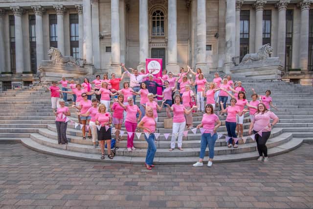 Spinnaker Chorus rehearse on the steps of Portsmouth Guildhall on 21st July 2021

Picture: Habibur Rahman