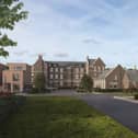 A CGI of how the St James' Hospital site would look under plans by developer PJ Livesey