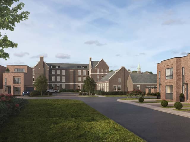A CGI of how the St James' Hospital site would look under plans by developer PJ Livesey