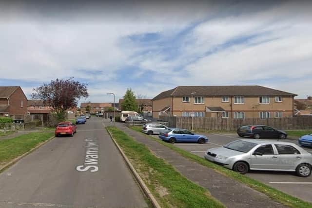 Firefighters rushed to the scene in Swarraton Road, Havant, on Sunday night (April 16). Picture: Google Street View.