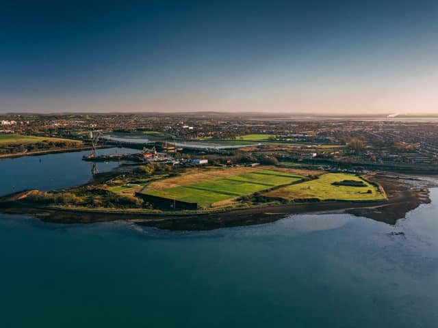 Aerial view of the Tipner West site as it is currently. Photo: © Strong Island