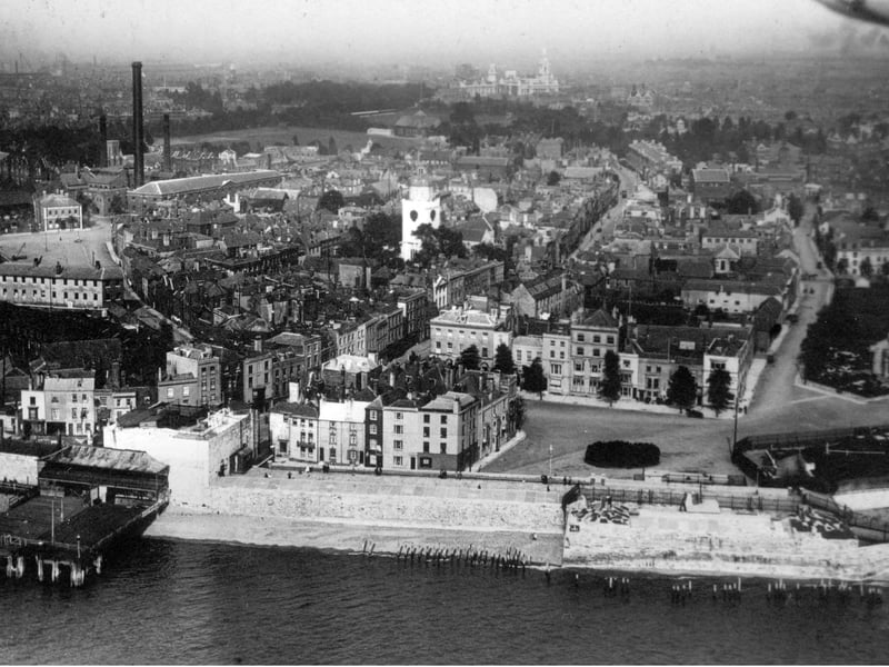 Old Portsmouth looking towards the Guildhall in the distance. Picture: Paul Costen collection