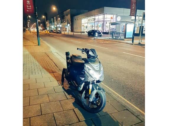 The stolen scooter Picture: Hampshire Constabulary
