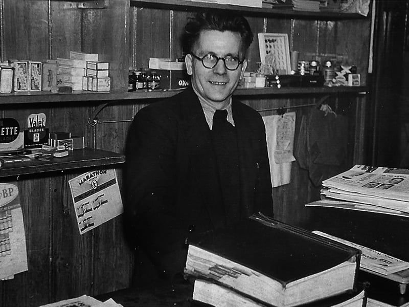 Anne Stockham's Dad in their shop Sewards at 193 Fawcett RoadPicture: Courtesy of Anne Stockham (nee Seward)
