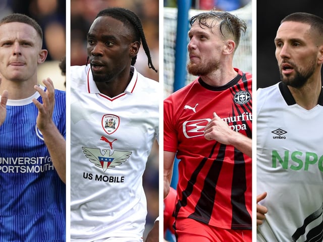 From left: Colby Bishop, Devante Cole, Charlie Wyke and Conor Hourihane have been among League One's best formers, according to WhoScored.com