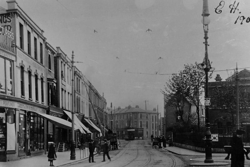 Albert Road before the Kings Theatre was built. 1905.
