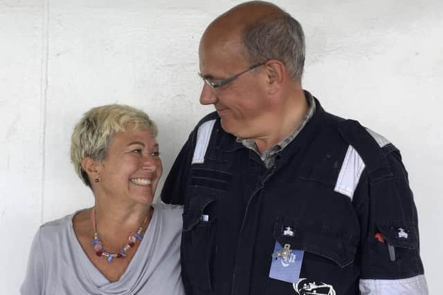 Nick Granger-Brown and Irene Blotsky met while volunteering for international aid charity Mercy Ships.