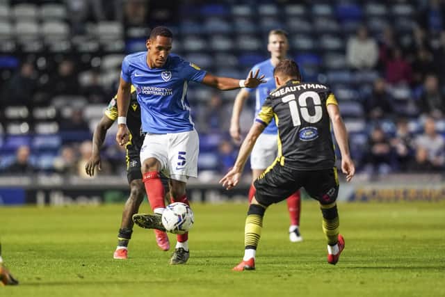 Portsmouth defender Haji Mnoga is experiencing a miserable loan spell at Bromley - in contrast to team-mate Jay Mingi at Maidenhead. Picture: Jason Brown/ProSportsImages