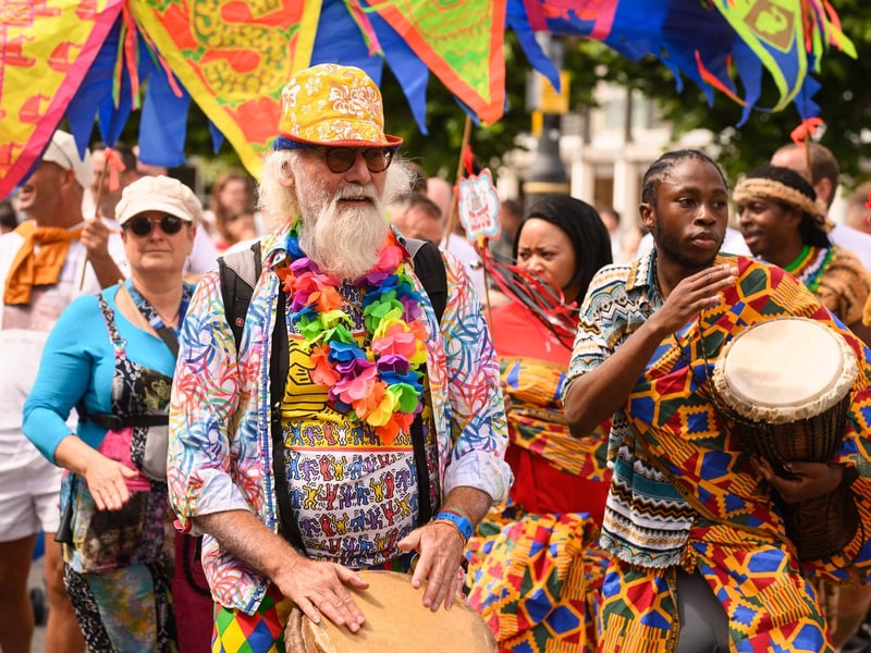 Portsea carnival 2023 - Local people taking part in the circus-themed parade on Saturday, August 12.