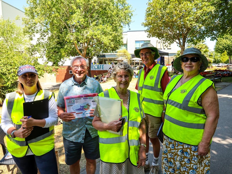 Rotary Club of Fareham at Fareham Big Weekend in West Street. Picture: Chris Moorhouse (120725-27)