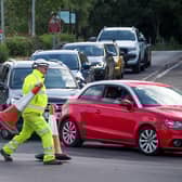 Queues of cars as Port Solent tip reopened after the first lockdown on May 11, 2020 
Picture: Habibur Rahman