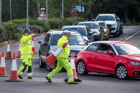 Queues of cars as Port Solent tip reopened after the first lockdown on May 11, 2020 
Picture: Habibur Rahman