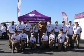 City of Portsmouth College students and staff at the Worthing 10k in aid of Care for Veterans