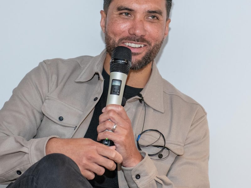 Danny Rose at the Played Up Pompey Four book launch in Fratton Park's Victory Lounge on Friday night. Picture: Steve Reid