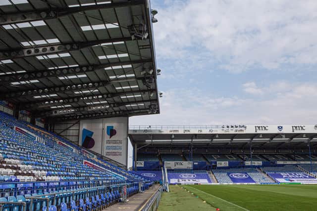 GV of Portsmouth Football Club, Fratton Park, Portsmouth on 16 September 2020.        Picture: Habibur Rahman