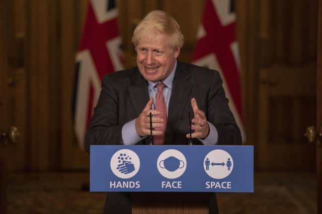 Prime Minister Boris Johnson during a media briefing in Downing Street, on September 30. Picture by: Jack Hill/The Times/PA Wire