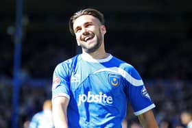 Ricky Holmes is all smiles during happier times at Fratton Park - a club he regrets leaving. Picture: Joe Pepler