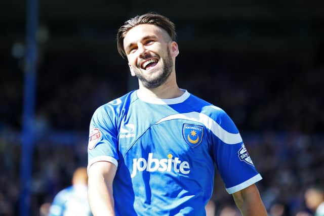 Ricky Holmes is all smiles during happier times at Fratton Park - a club he regrets leaving. Picture: Joe Pepler
