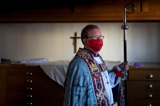 Bishop Christopher before delivering his final sermon as the Bishop of Portsmouth.