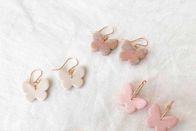 Butterfly earrings by Lottie