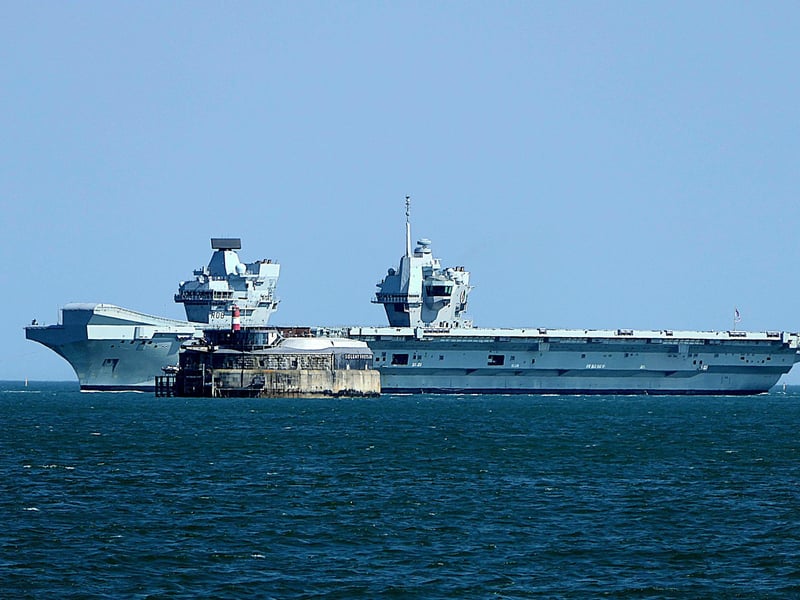 HMS Queen Elizabeth is currently in Portsmouth. She is being put through her paces ahead of a deployment in the autumn. His Majesty King Charles III has been named as the carrier's new sponsor.