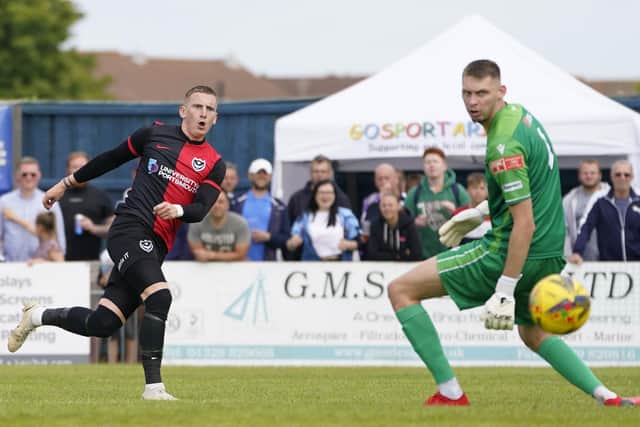 Pompey fell to a first defeat in pre-season after a disappointing defeat to Gosport.