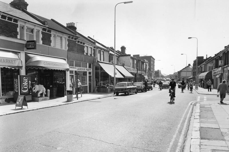 Fawcett Road, Southsea in May 1984. The News PP1218