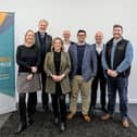 Pictured at Portsmouth City Council’s City Buildings Enterprise Centre in Commercial Road, Portsmouth, are representatives of the business sponsors of Portsmouth & South Coast Business Week, from left: Kym Loveitt, Liberty Recruitment; Ross McNally, Hampshire Chamber; Tatum Isaacs, SLR Recruitment; Louis Howlett, Blake Morgan; Seb Martin, Flude Property Consultants; Aaron Butson, Hampshire Chamber’s Portsmouth Business Strategy Group; and Daniel O'Brien, Citrus FM.