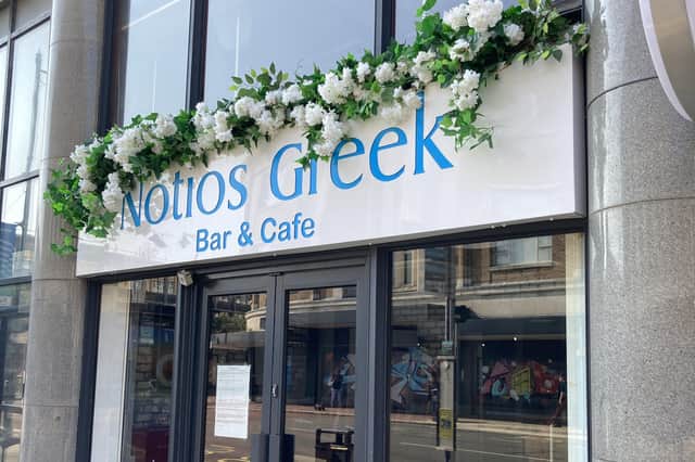 Notios Greek Bar & Cafe, in Osborne Road, Southsea 