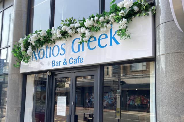 Notios Greek Bar & Cafe, in Osborne Road, Southsea