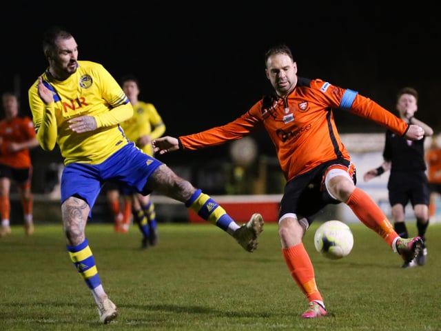 Portchester's Brett Pitman, right. Picture by Nathan Lipsham