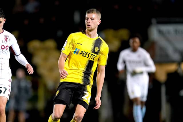 Ryan Leak spent time on trial at Fratton Park in the summer of 2021, eventually earning moves to Burton (pictured) and Salford. Picture: Nick Potts/PA Wire.