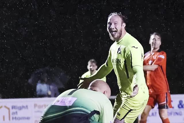 Connor Duffin is back after suspension for Horndean at Bournemouth. Picture: Barry Zee