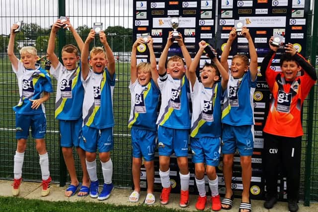 Gosport under-11 Black team raised £300 for the club's 'Feed A Family' fund