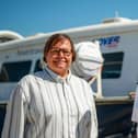 Hovertravel directors Cindy Peche and Steve Attrill - media