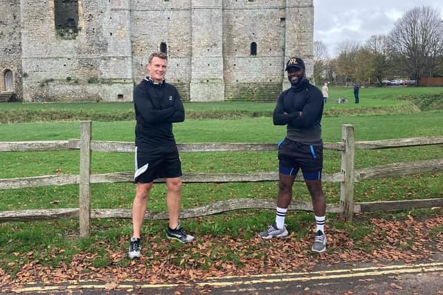 Peter Sanderson and Warren Chebby ran 5k every day last November - a total of 93 miles - to raise money for the Food Pantry.