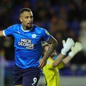 Jonson Clarke-Harris has been transfer-listed by Peterborough despite finishing the 2022-23 season as League One's top scorer    Picture: David Rogers/Getty Images