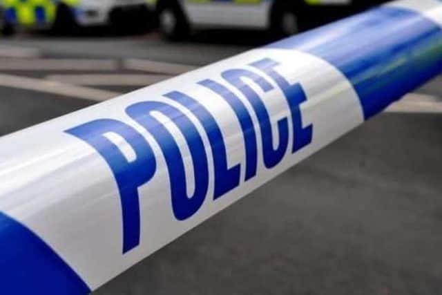 Police are appealing for witnesses after a 2-year-old suffers minor injuries when a car hit her pram and drove off.