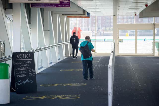 Gosport Ferry on Wednesday 6 May 2020. Picture: Habibur Rahman