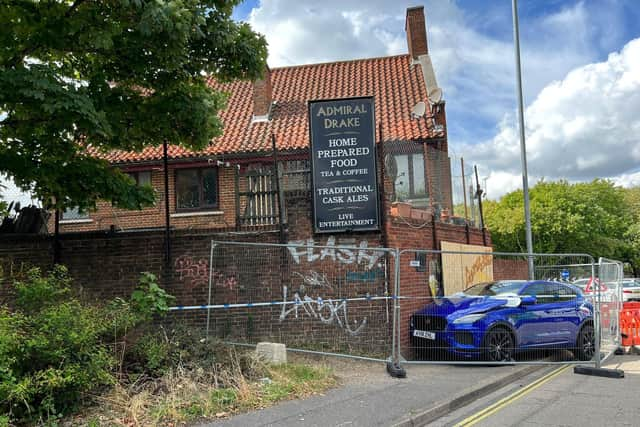 The damage caused to the pub is reported to be 'structural' and 'severe'.