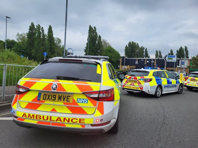 Car flips in Burrfields Road crash