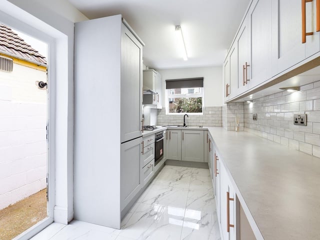 The kitchen at Esslemont Road, Southsea