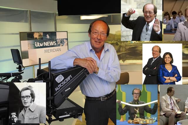 Fred Dinenage, author, presenter and Meridian TV news anchorman pictured throughout the years. 

Picture: Malcolm Wells (141209-0357)