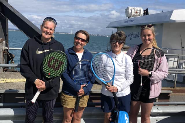 Avenue ladies at Ryde (from left) Anna Newman, Helen Watson, Gill Clarke, Emma Boucher