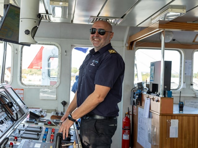 Pictured - Captain of the Whitonia, Martin Dyko.
Photos by Alex Shute