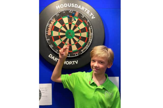 Leo Howard, 12, this week threw his first 180.